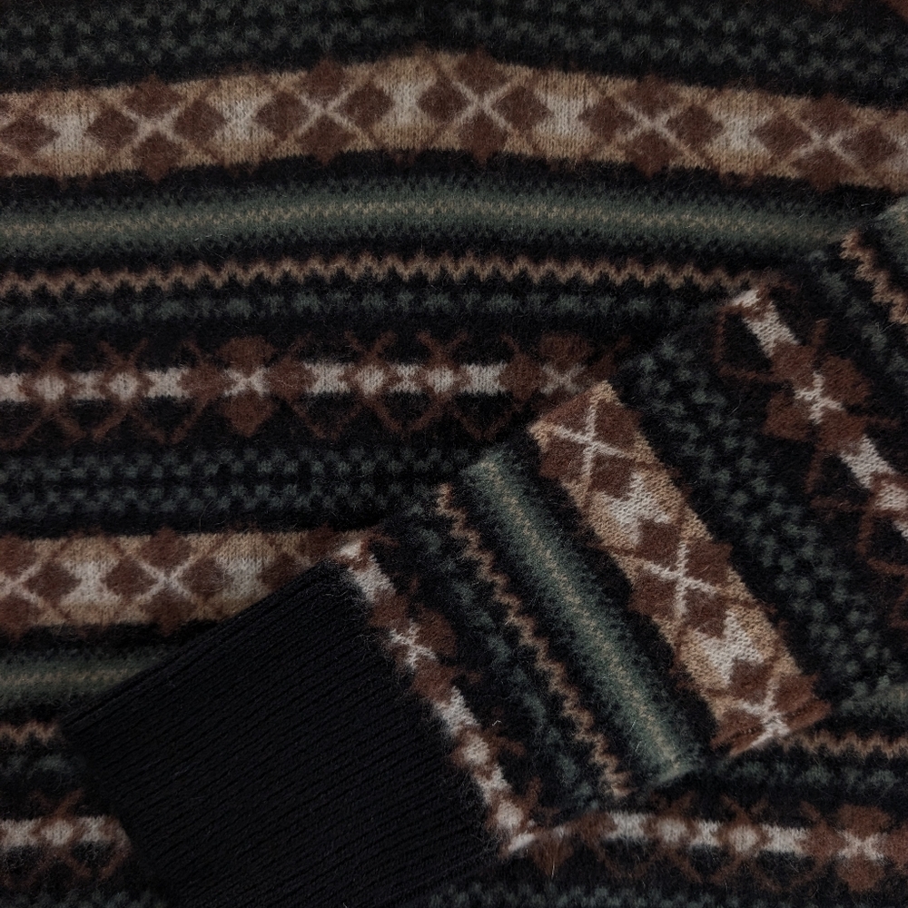 vince fair isle polo sweater NWOT - Picture 6 of 7